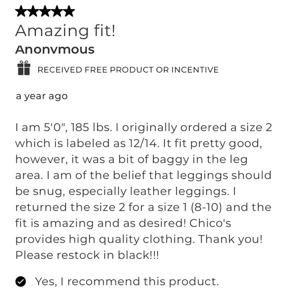 Chico’s Faux-Leather Front Ponte Black Leggings Size 4 (Chico’s 0) - Picture 8 of 15